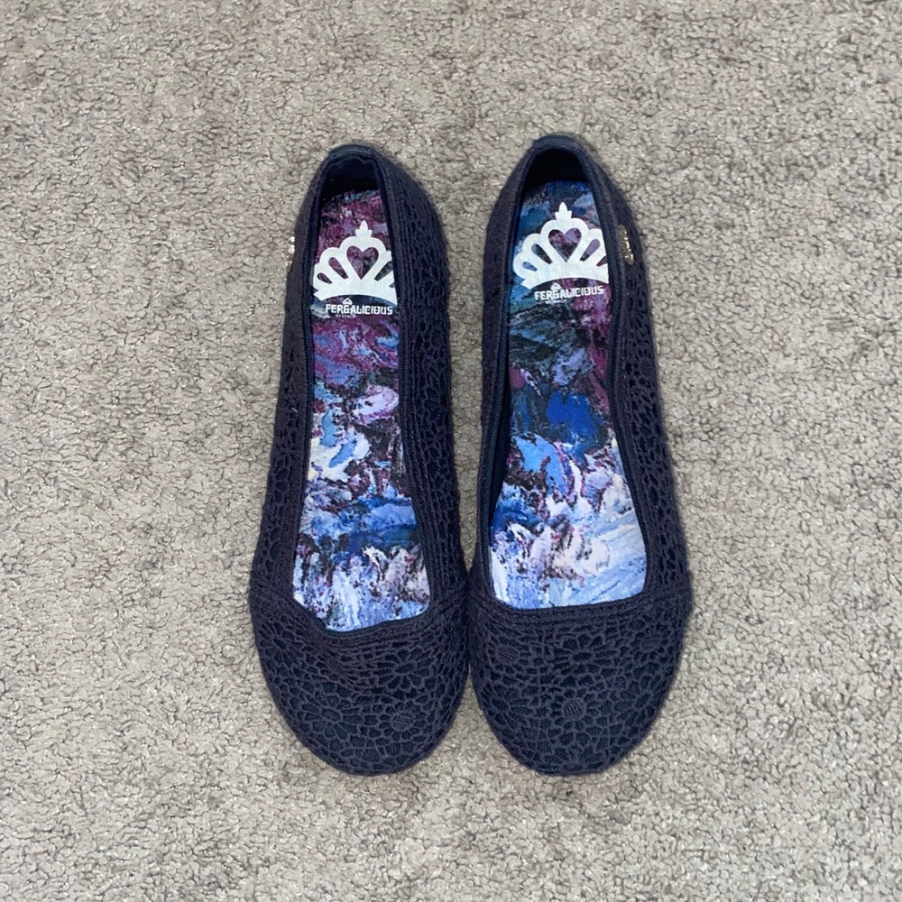 Navy blue flats